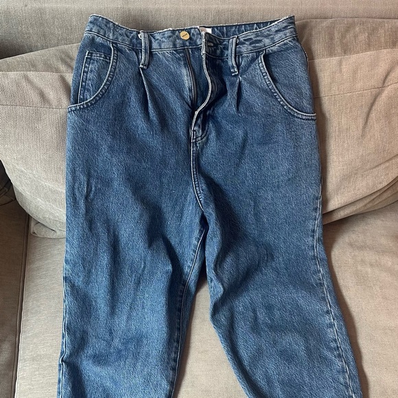 Frame Denim barrel leg blue Jeans - Picture 1 of 6